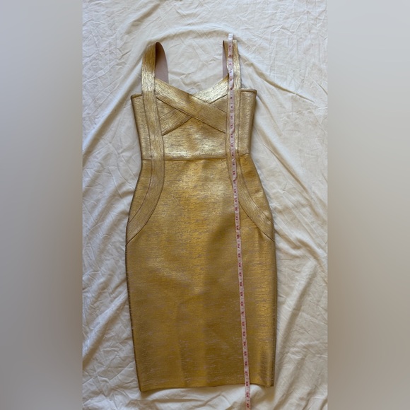 Bella Barnett Gold Cocktail Dress size Small - Picture 4 of 11